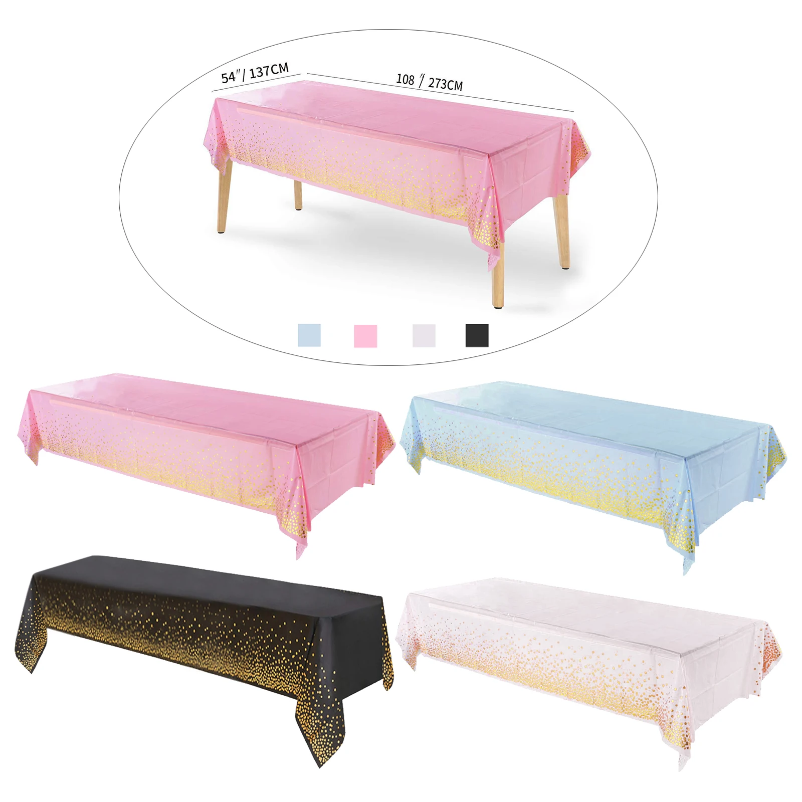 

137*273cm Gold Stamping Table Runners for Home Tea Coffee Table TV Cabinet Drawer Dust Cover Party Decor Table runner