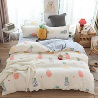 upzo fruit series bedding set girl bed sheet honey peach pink duvet cover sheet pillowcase woman adult beds sheet king queen