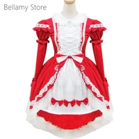 made for you hand made classic retro lovely lolita tuxedo style maid dress
