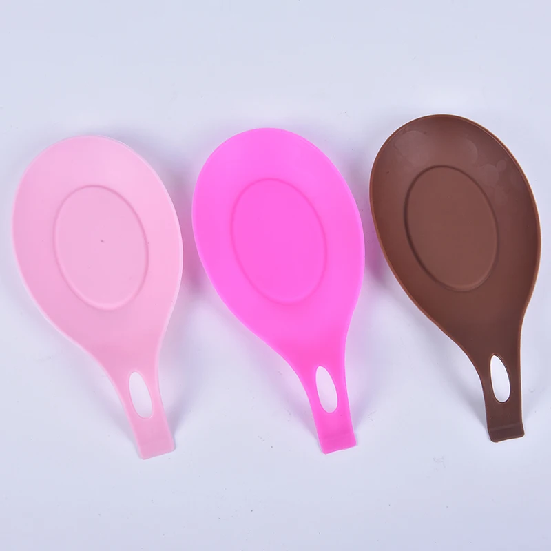 1 шт. силиконовая изоляция ложка отдых термостойкие подставки для столовых