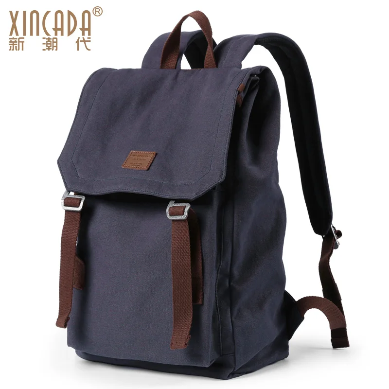 

Fashion Casual Backpack Portable High Capacity Laptop Travel Canvas Vintage Solid Korean Backpack Bolso Hombre Bag for Men DB60B