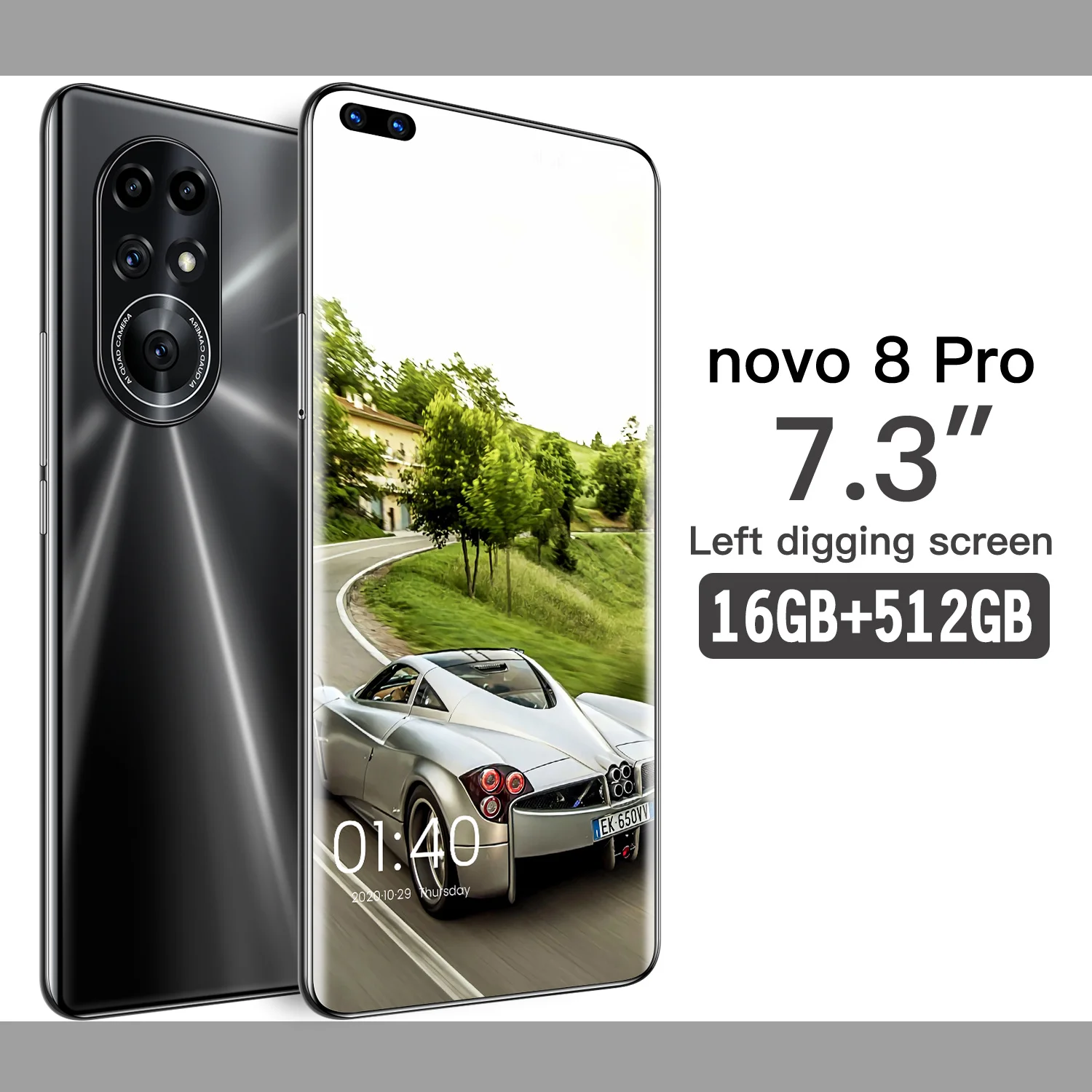 

Honor Novo 8 pro Global Version Smartphones 7.3" 16G 512GB 6800mAh Android 10 Cellphones Dual SIM Mobile Phone Unlocked