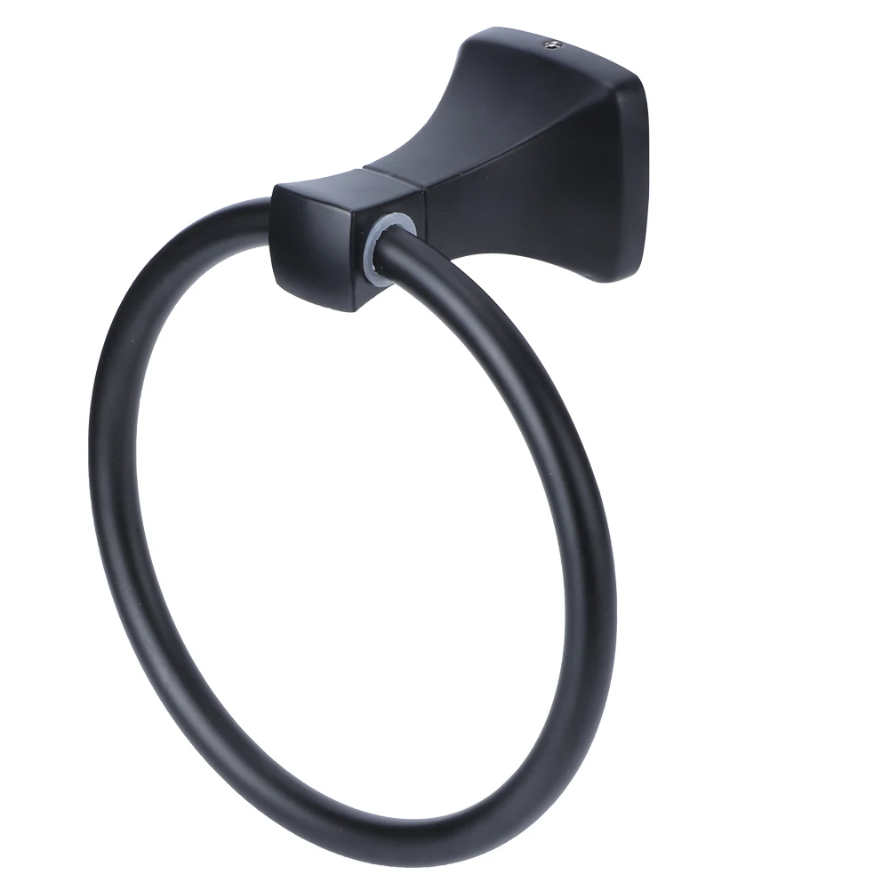 Космическая алюминиевая матовая черная вешалка для полотенец настенная в ванную
