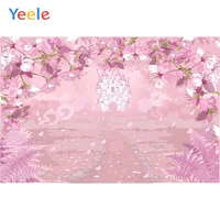 yeele dreamy castle style backdrops for photography pink flowers fairy tale backgrounds birthday party photo vinyl studio props