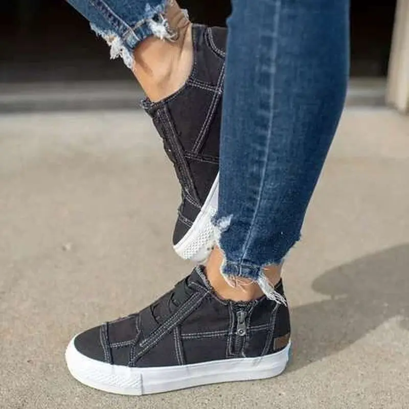 Новинка Модные женские кроссовки Повседневная обувь Женская летняя парусиновая