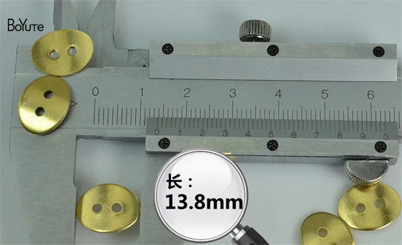 

BoYuTe (100 Pieces/Lot) 14*10.8MM Raw Brass Connector Charms Diy Hand Made Jewelry Accessories