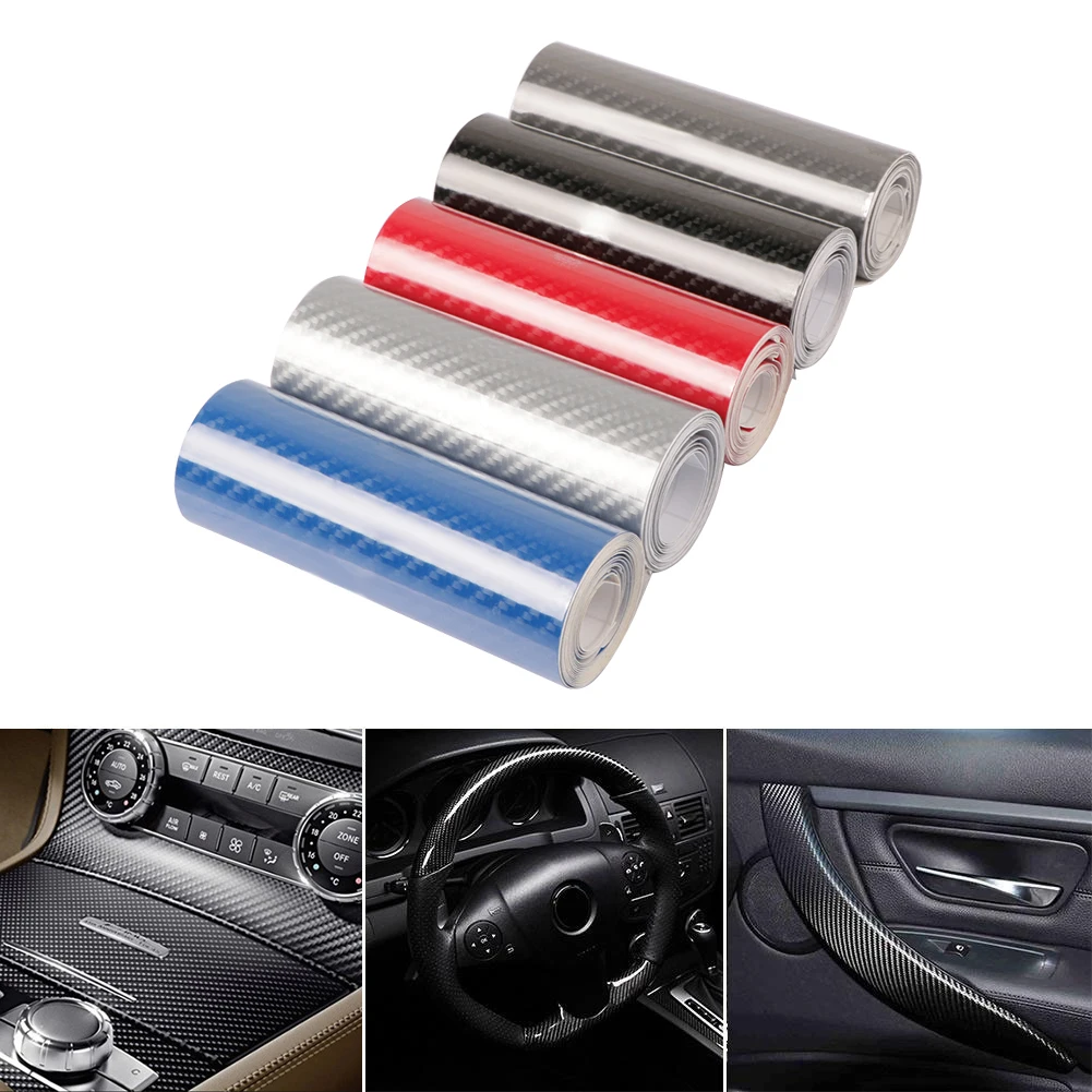 Виниловая пленка 5D из высокоглянцевого углеродного волокна 10/20/30 см x 152 для