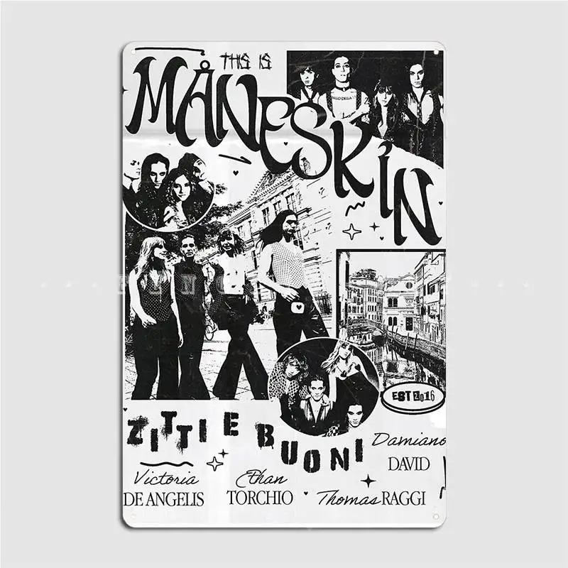 

Maneskin I металлический знак для паба, клуба, бара, индивидуальный фотографический знак