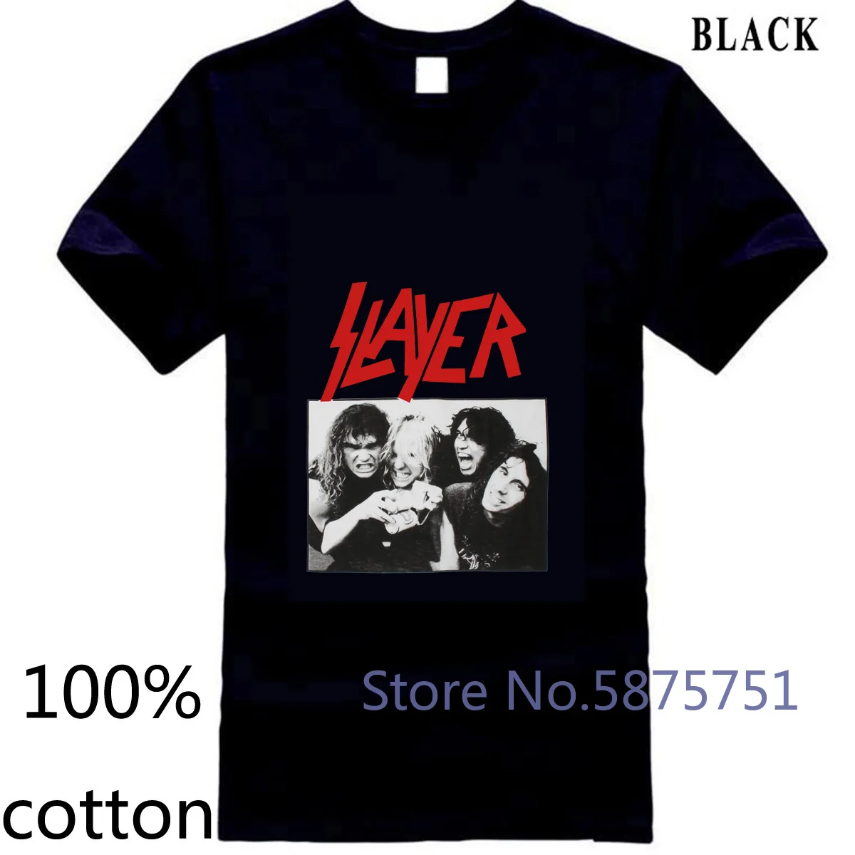 Группа SLAYER белый Дэйв Ломбардо Джефф хэннемен том Арайя Керри Кинг новейшие