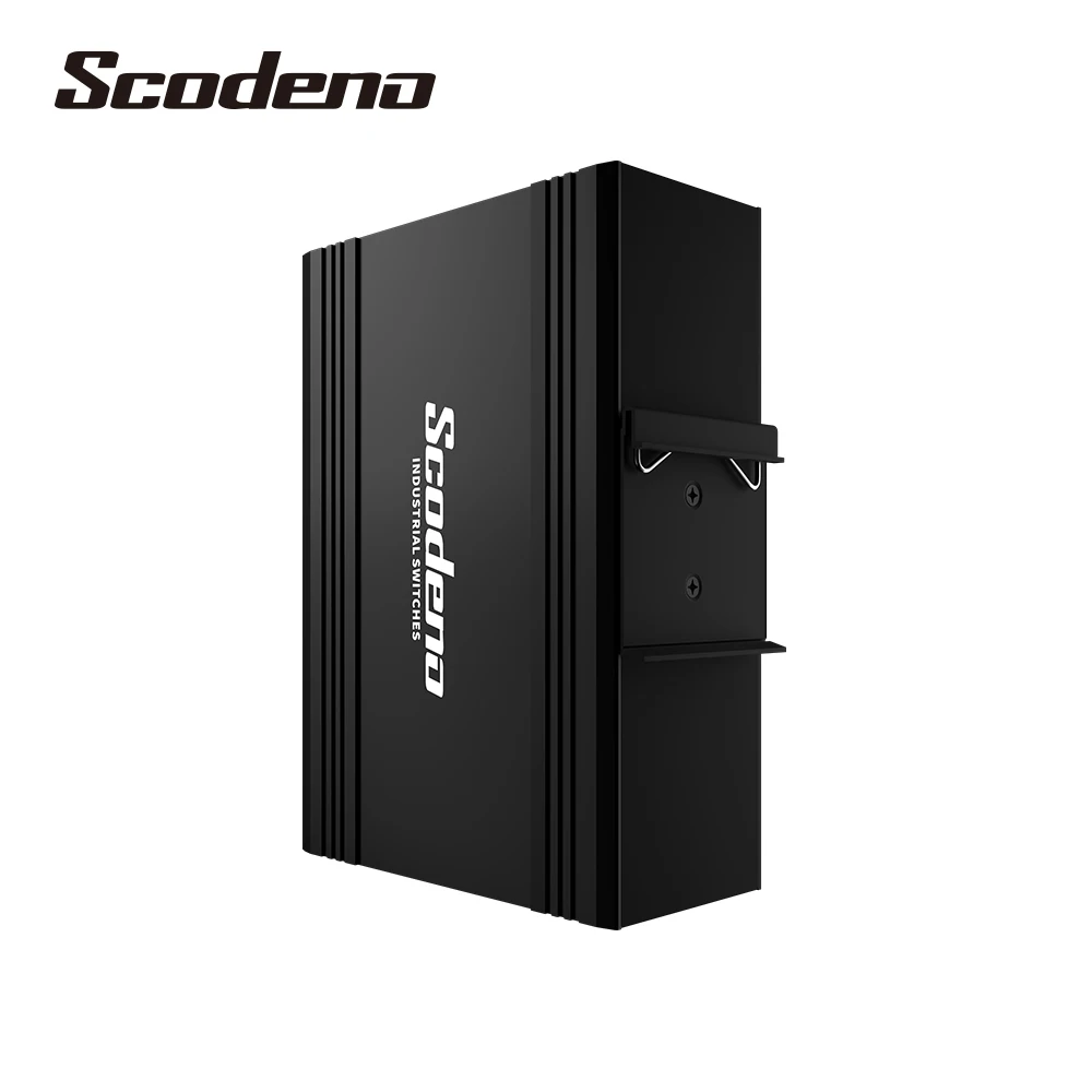 

Промышленный гигабитный коммутатор Scodeno с 4 портами PoE + DIN-Rail, 120 Вт, 2 слота SFP, IP40