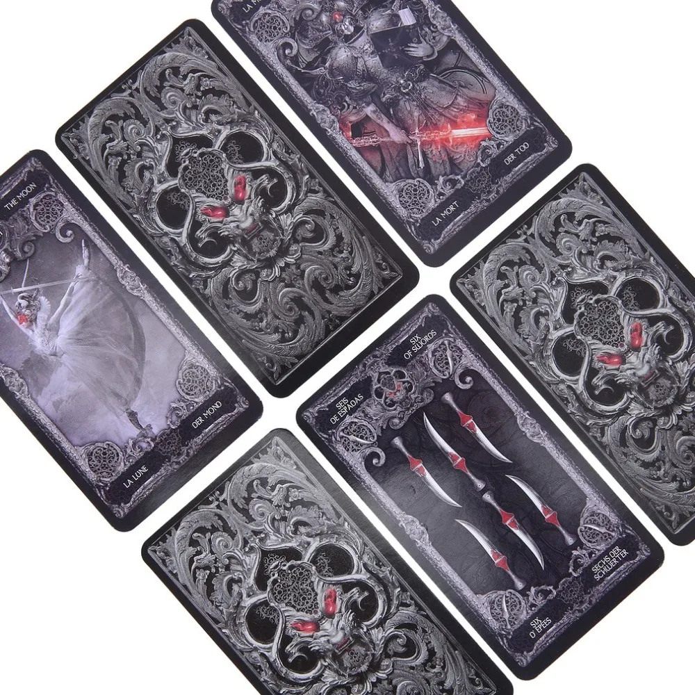 Новые карты темного Таро английские испанские французские немецкие версии