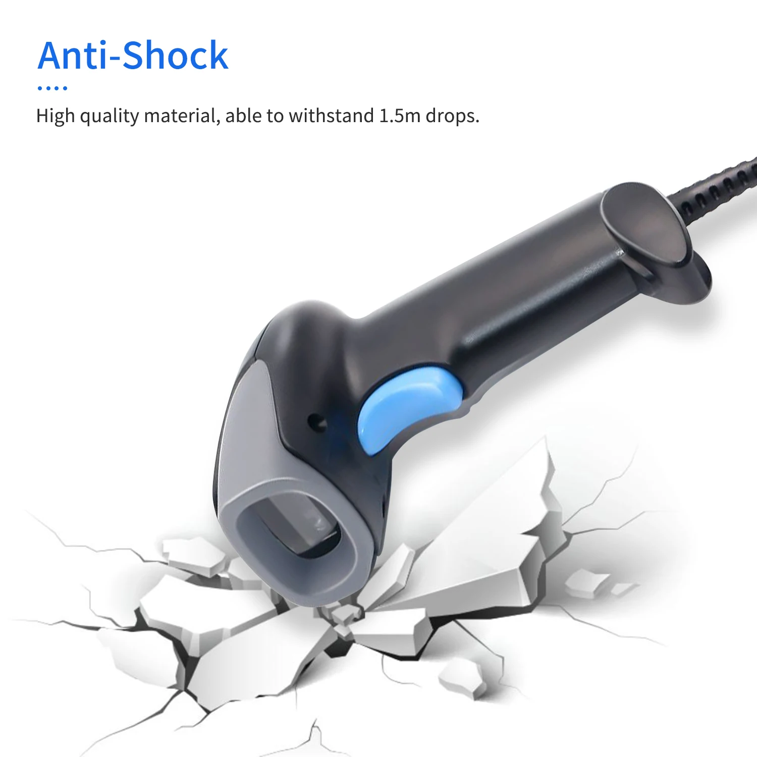 Aibecy ручной сканер штрих-кода 1D кода 2 4G беспроводной и USB проводной считыватель