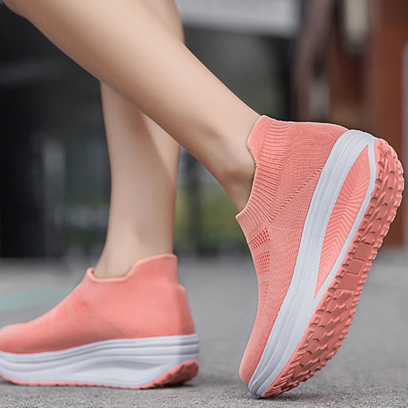 

2021 Spring New Arrival Woman Sport Shoes Lace Up High Holiday Casual Sneak Shoes