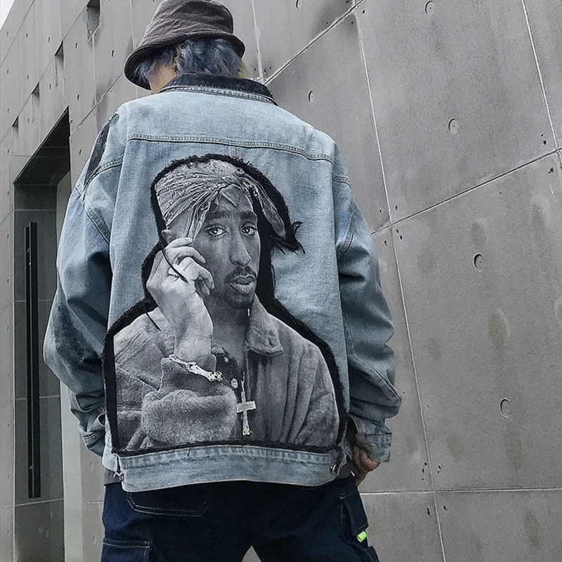 Мужская джинсовая куртка винтажное Ковбойское пальто с заплатками Повседневная