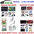 Полный комплект программатора ECU Online 2,80 EU Red Kess V5.017 + KTAG V7.020 + 0475 FGTECH Galletto 4 + металлический светодиодный BDM Рамка ChipTuning инструмент