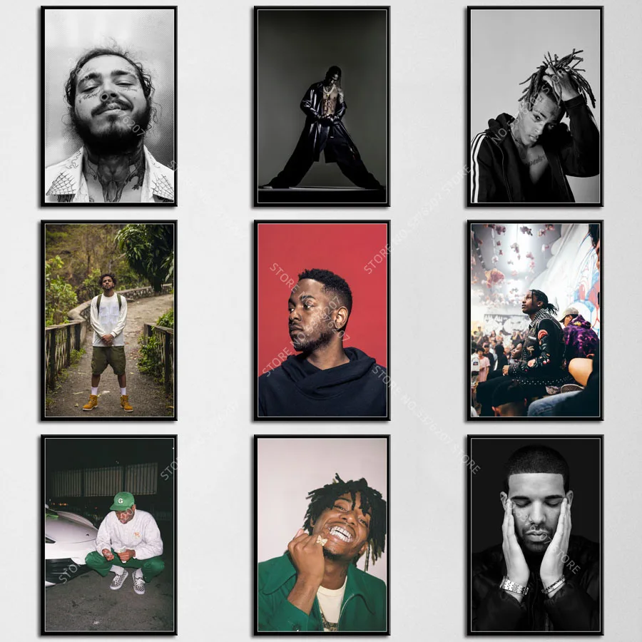 Художественный Декор G554 Тревис Скотт Дрейк J Коул кэндрик Ламар музыкальная