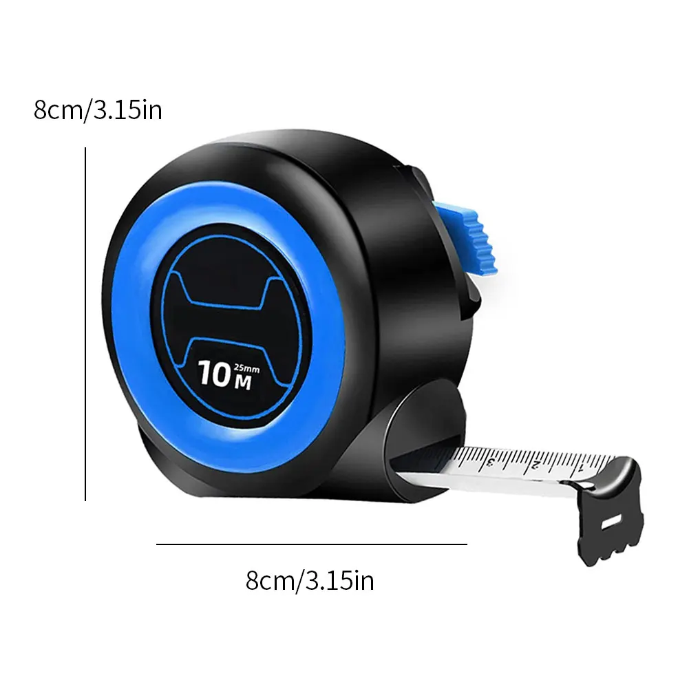 

Professional Retractable Tape Measure No-Slip 10m High-Precision Tape Ruler with Automatic Locking wear-resistant high precision