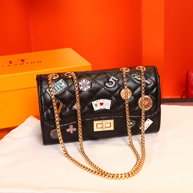 

New 2020 Shoulder Bag Trendy Fashion Shoulder Bag Rhombus Chain Bag
