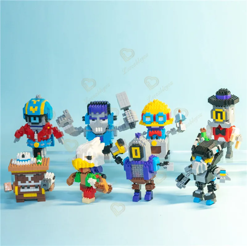 

32 Styles Blocks Small Cartoon Bibi Crow Spike Leon Buzz Cartoon Animal Model Education Game Graphics Bricks Toys