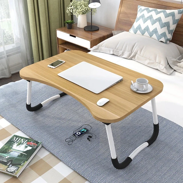 Стол складной для кровати и дивана, прикроватный портативный столик для столик-поднос для кровати, для учебы и чтения