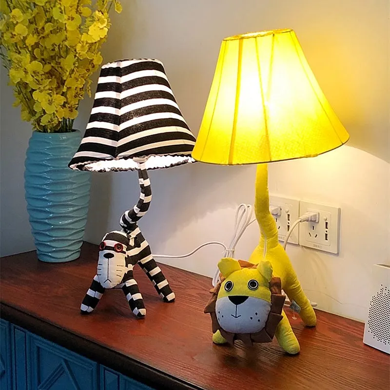 Cute Animal Led Table Lamp Children Small Night Light Study Table Bedroom Desk Room Decor Kids Birthday Presents