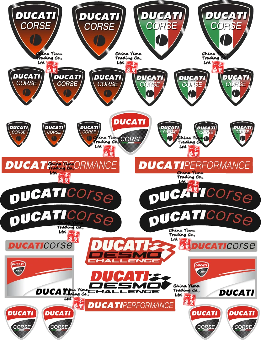 

Suitable for Ducati Corse Decalcomanie per serbatoio adesivi moto 1098 1198 Monster Panigale