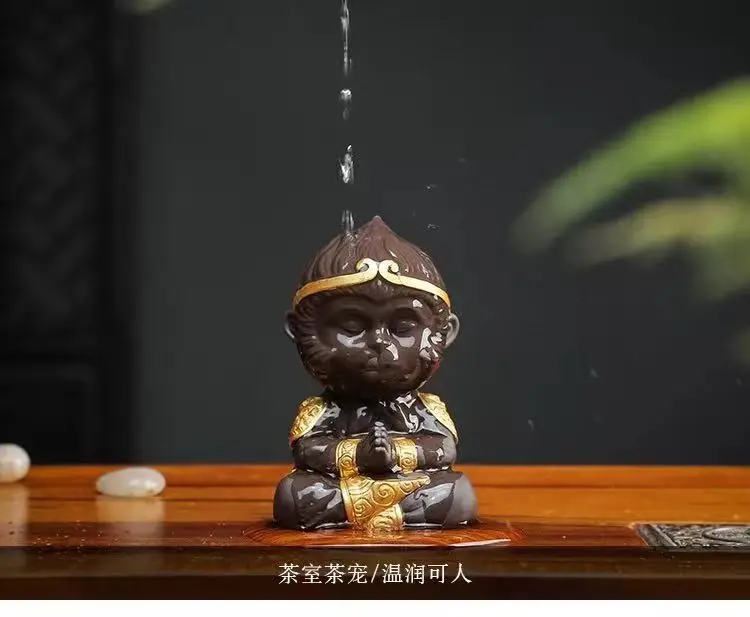 Китайский чайный набор из фиолетовой глины обезьянки короля домашнего питомца