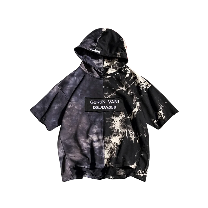 

Hip Hop Print Oversized Sweatshirts Fashion Patchwork Unisex Couple Harajuku Japanese Streetwear Men Women Hoodies