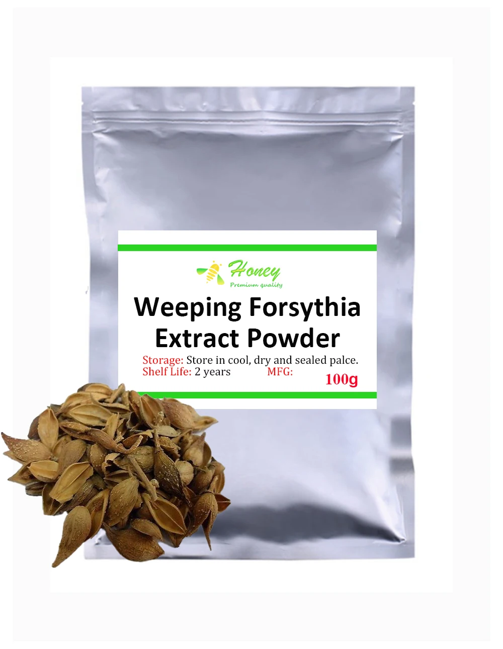 

100-1000 г Чистый Экстракт форсизии 20:1 порошок, Fructus Forsythiae,Forsythia подтяжка для антисептического эффекта, понижения кровяного давления