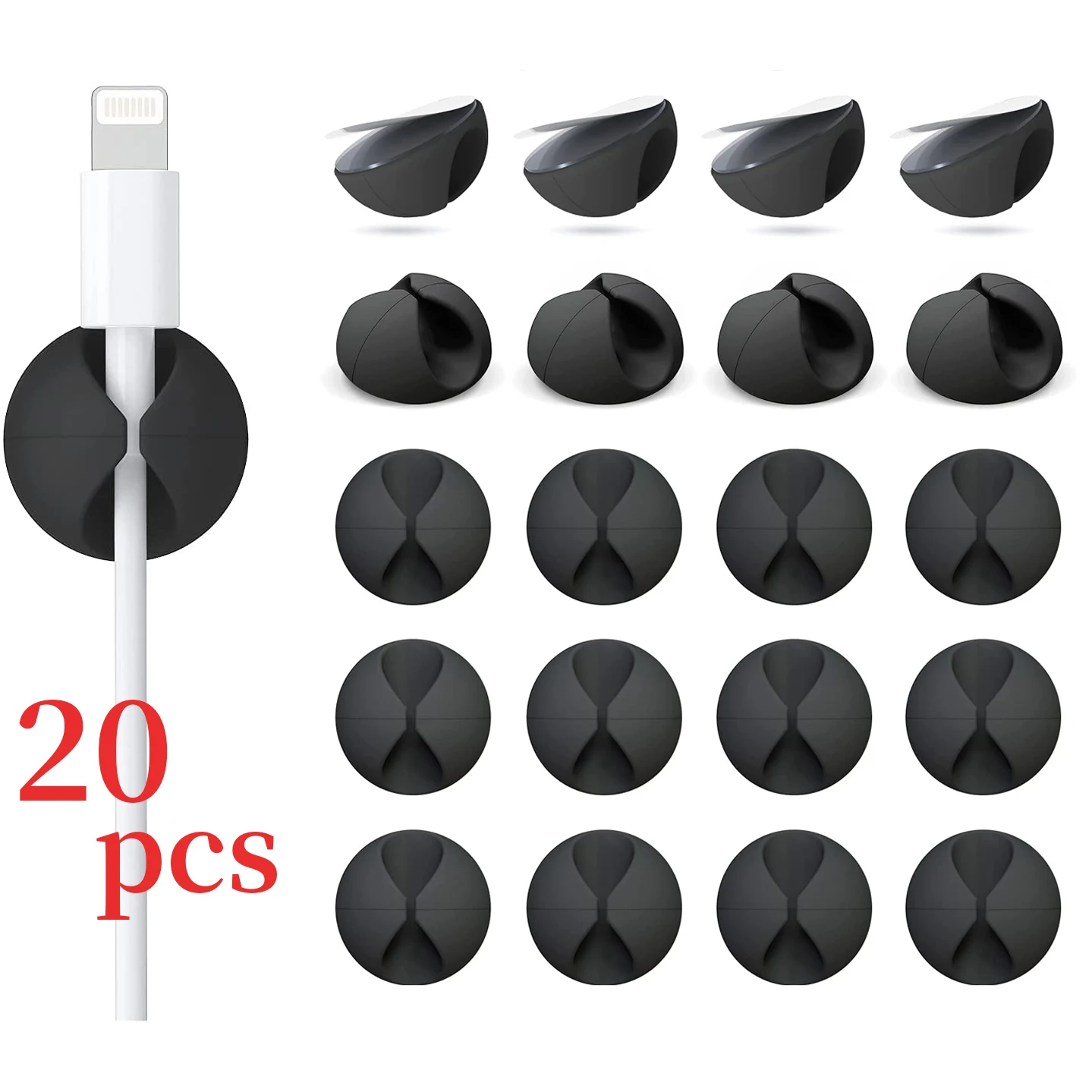 

20 шт., органайзер для кабелей