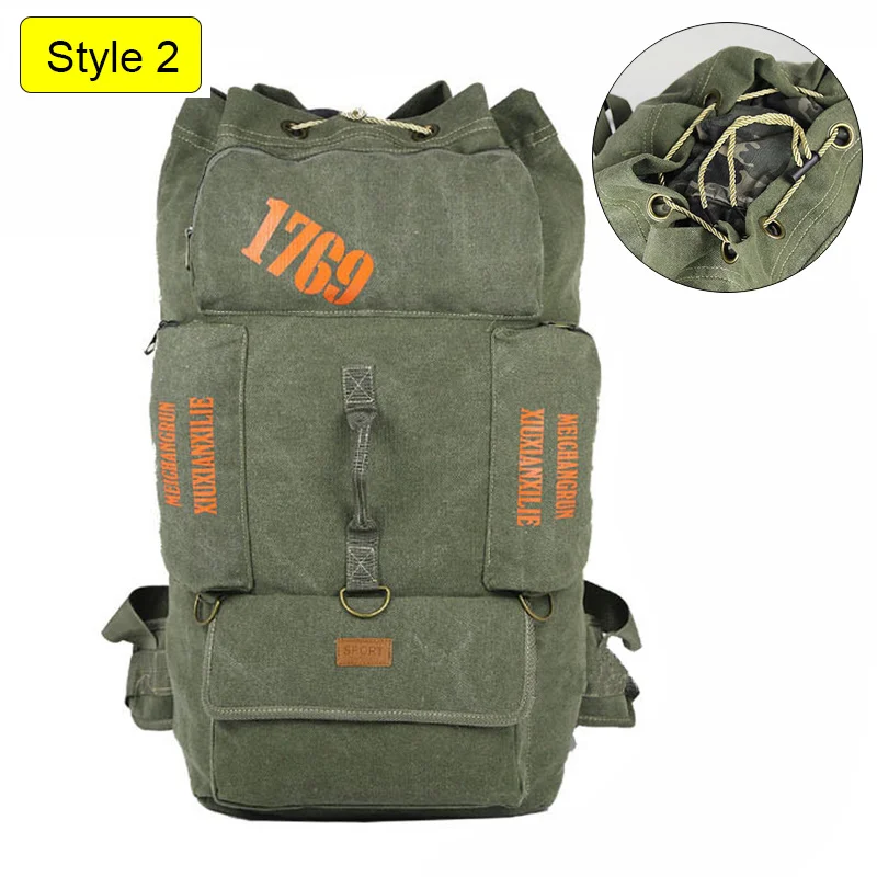 Style 2 Green 90L открытый большой емкости альпинизма сумка для мужчин посылка для пешего туризма альпинизма кемпинг рюкзаки для женщин путешествия рюкзак XA956WD - Цвет: Style 2 Green