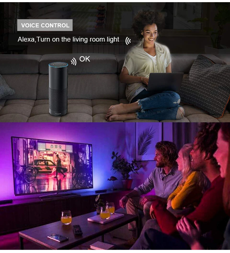 SP501E WI FI светодиодный Управление Работает с Alexa для адресуемых IC RGB светодиодные