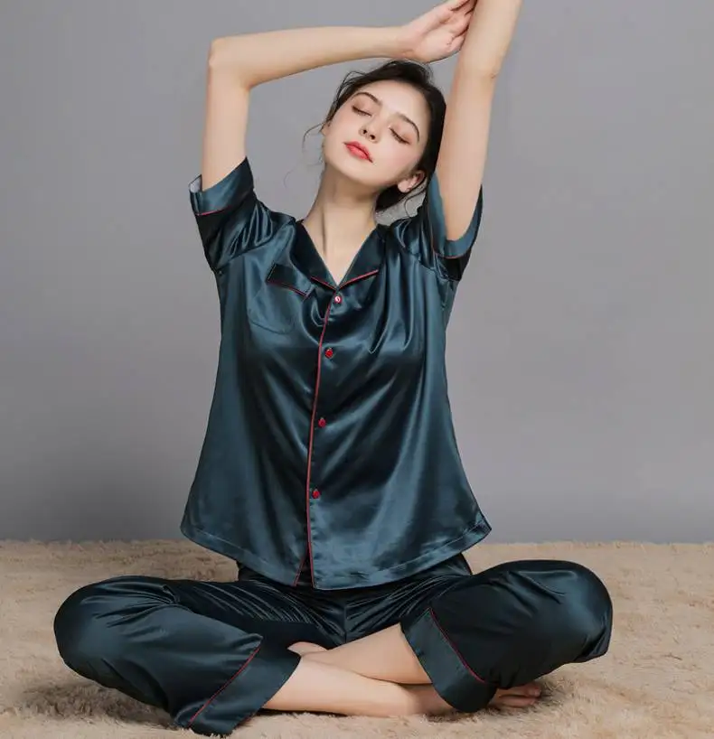 

Women's pajamas Silk satin Pajamas set