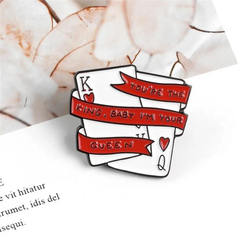 Новая лента игральная карта металлический значок одежда куртка Футболка