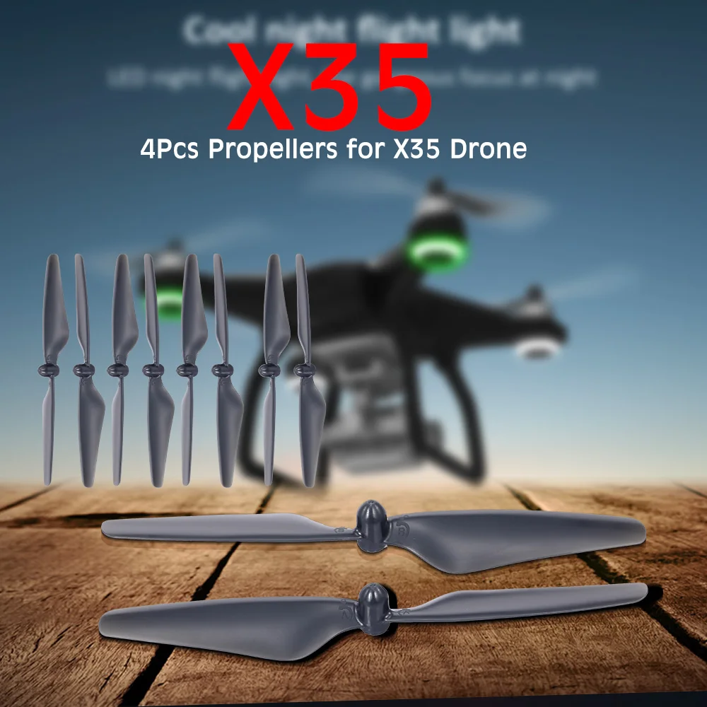 

4pcs RC Drone Propeller for X35 RC Quadcopter Drone Propeller Blades Paddles CCW Propellers CW Propellers for RC Drone
