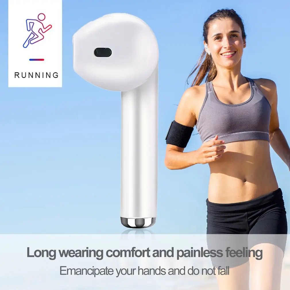 Миниатюрные беспроводные Bluetooth-наушники I7 Двухрежимная Bluetooth-гарнитура V4.1 + EDR