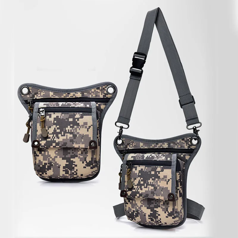 

Men Multifunction Waist Drop Leg Bag Multi-pockets Pack Zipper Casual For Outdoor Cycling Sport 15*4*22cm