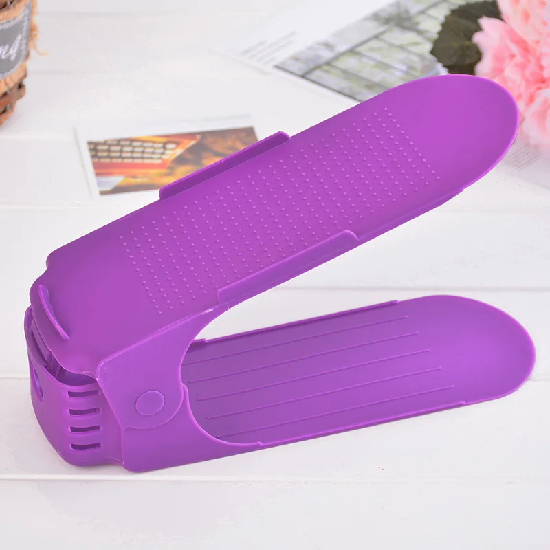 Loozykit пластиковый цельный двухслойный стеллаж для хранения обуви шкаф домашняя