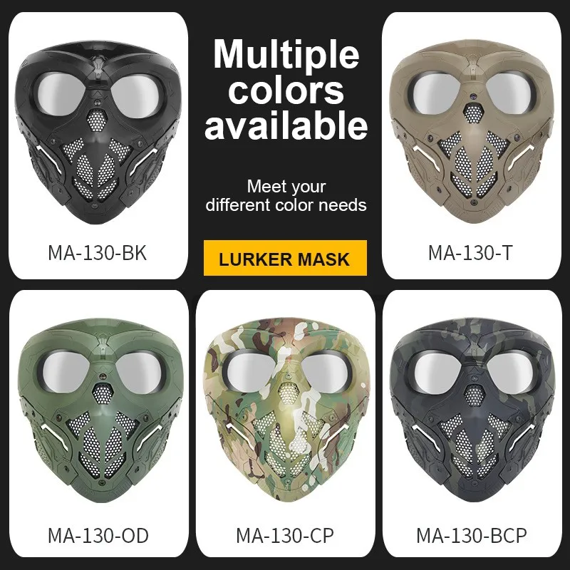 

Face Mask Scary Skull Shape Impact Resistant Tactical Headwear Protection Halloween Party Game Costumes Accessories