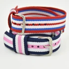 Ремешок из нейлоновой ткани для наручных часов, спортивный армейский браслет с пряжкой для Даниэля Веллингтона 007 Джеймс Бонд DW, 18 мм 20 мм