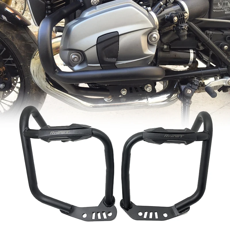 Motorcycle Crash Bars Engine Guard Frame Protector Slider Bumper For BMW R Nine T NineT R9T Racer Scrambler Pure Urban 2014-2021