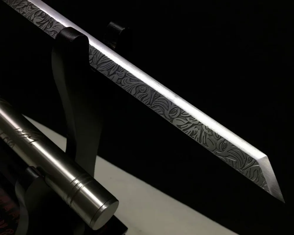 

Steel stick vehicle self-defense stick middle knife can be reversed hand forged warrior straight knife, outdoor necessary sharp