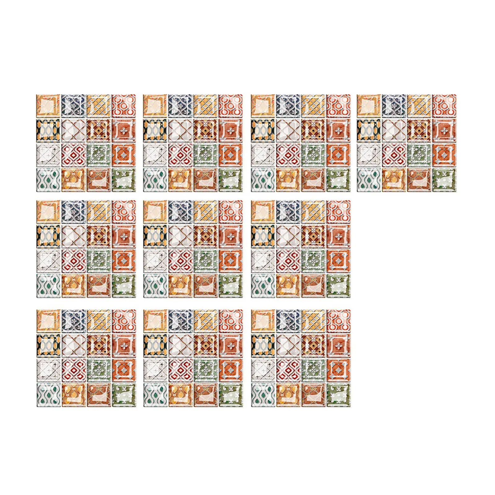 3D Self-glazed Glass Stickers Tiles DIY Wall Floor Sticker Living Room Decoration Wallpaper for Walls | Дом и сад