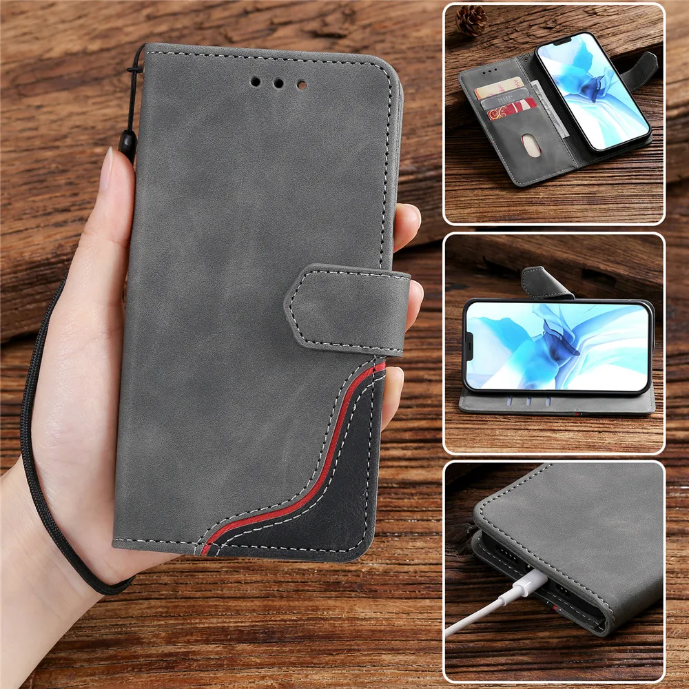 

Business Flip Wallet Case for Xiaomi Redmi 8A 9A 9C K40 9 Power Note 10S 8T 9T Coque Folding Bracket Shockproof Slim Fit Cover