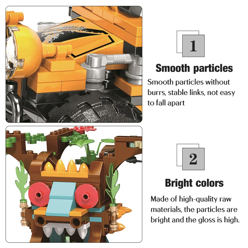 440 шт. Детский конструктор динозавр|Блочные конструкторы| |