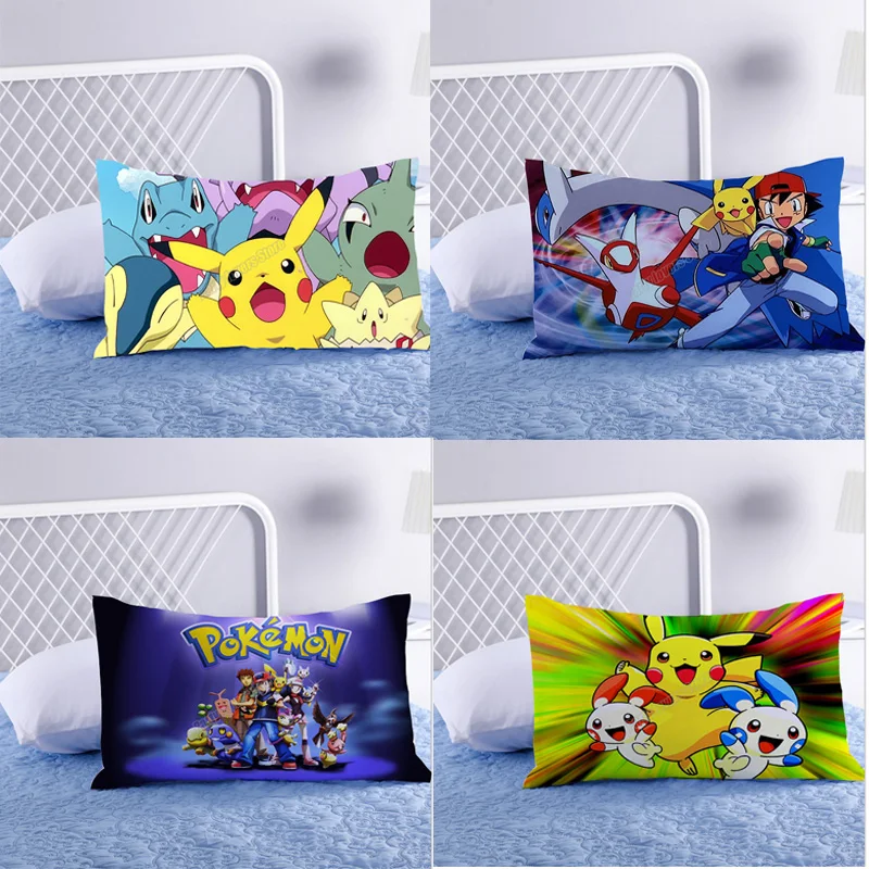 Покемон Пикачу аниме наволочка мультяшная подушка чехол s милые осенние