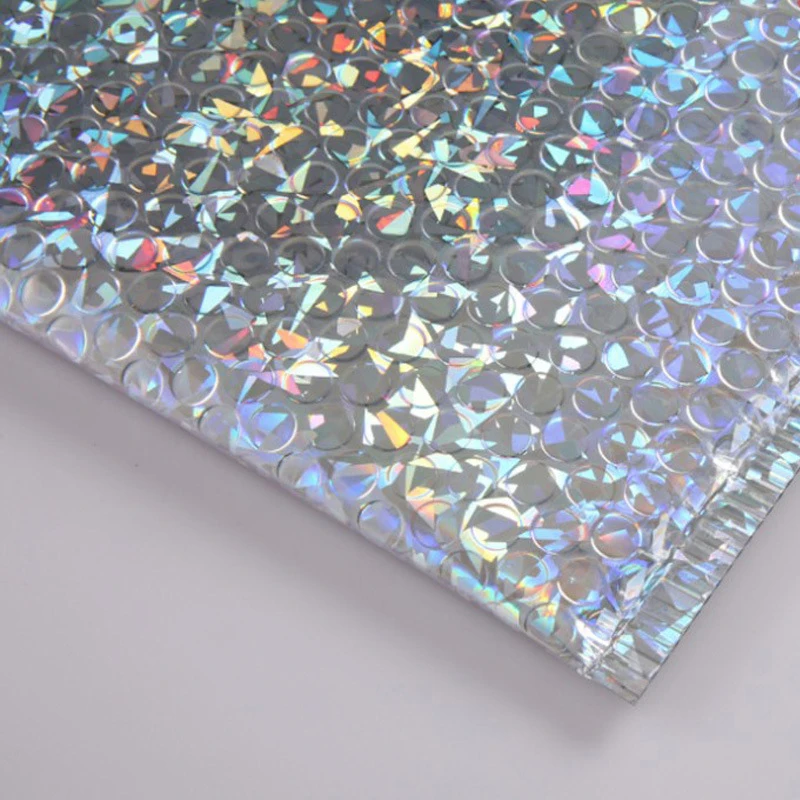 

30pcs Silver Laser Bubble Envelope Bags Bubble Mailers Padded Envelopes Packaging Shipping Bag Shockproof Courier Bubble Bags