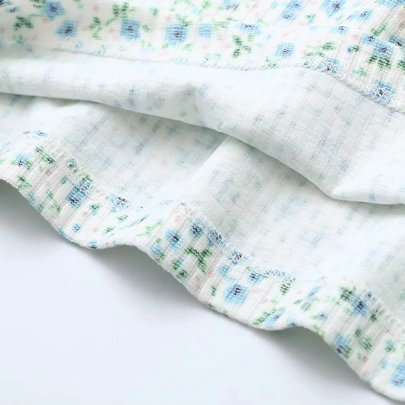 Женский Кружевной укороченный топ с цветочным принтом|Топы| |