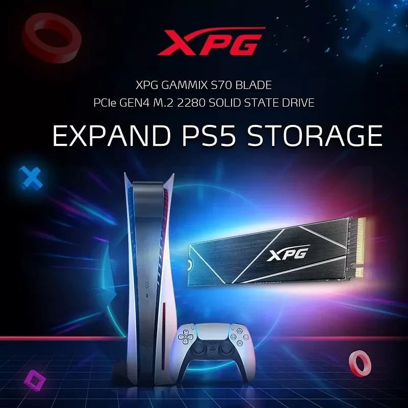 ADAT SSD XPG S70B 1TB 2TB M.2 2880 interface PCIe4.0 PS5 expansion storage solid state drive | Компьютеры и офис