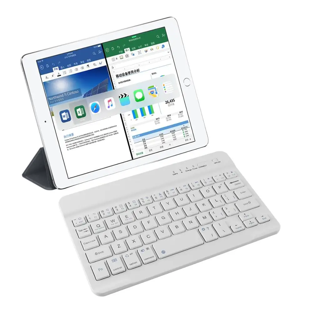 Беспроводная мини клавиатура с Bluetooth ультратонкая мультимедийная для Ipad IOS Android